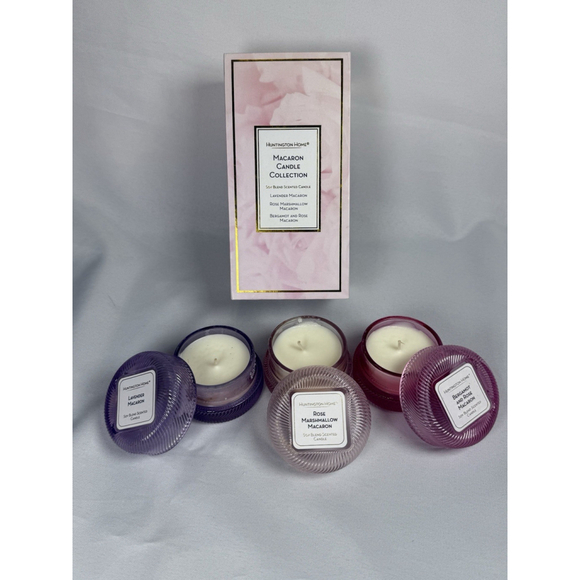 Huntington Home Other - Huntington Home Macaron Candle Collection 3 Scents Fragrance 1.8 Oz